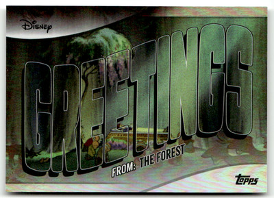 Topps Disney Wonder 2025 No. GF-20 Greetings From: The Forest Snow White Holo