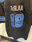 Detroit Lions Isaac Teslaa #18 Jersey Men's Small Black Nike Baseball Motor City — photo 10