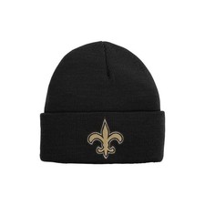 NFL Beanie - New Orleans Saints, Black, Cuffed