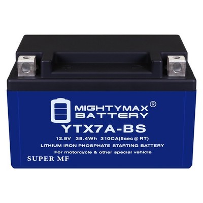 Mighty Max YTX7A-BS Lithium Battery Replaces Suzuki LT-R450