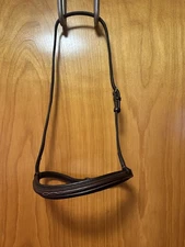 Edgewood Leather Fancy Stitch Padded Noseband- Cob Size