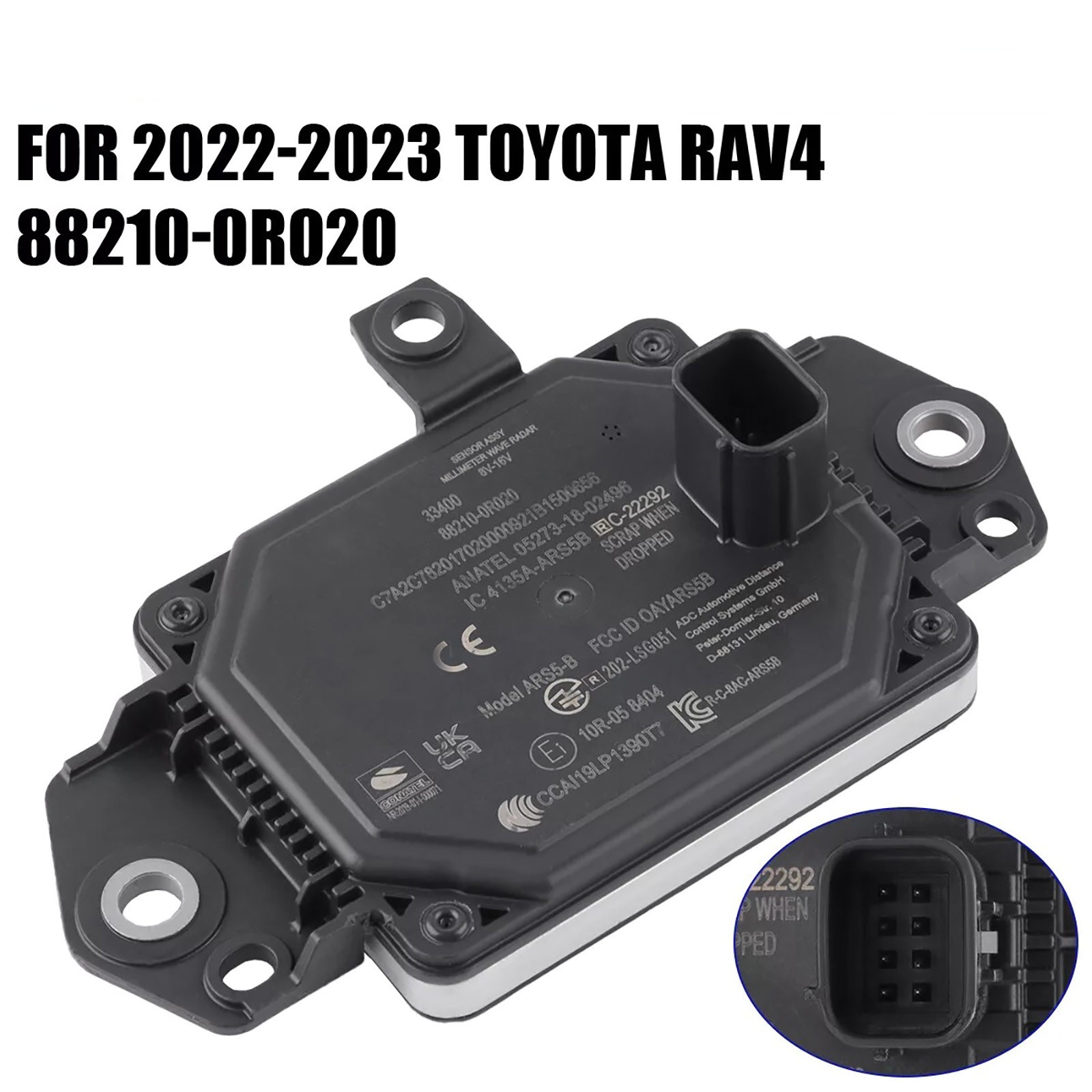 1Pc Adaptive Cruise Distance Sensor Radar For Toyota RAV4 2022-2023 Accessories