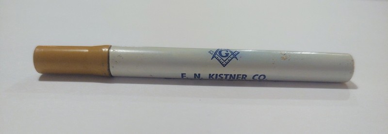 1905 F N Kistner Masonic Jeweler Chicago Illinois Ink Cartridge Tube Holder 