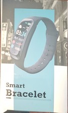 Smart Bracelet Fitness Tracker Watch Heart Rate Blood Pressure Android iOS Black