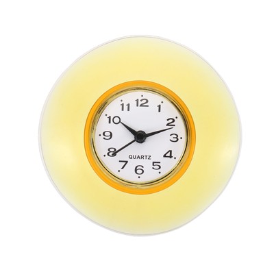 Badezimmer Küchen Spiegel Saug Mini niedliche Wanduhr wasserdichte Quarzuhren #1