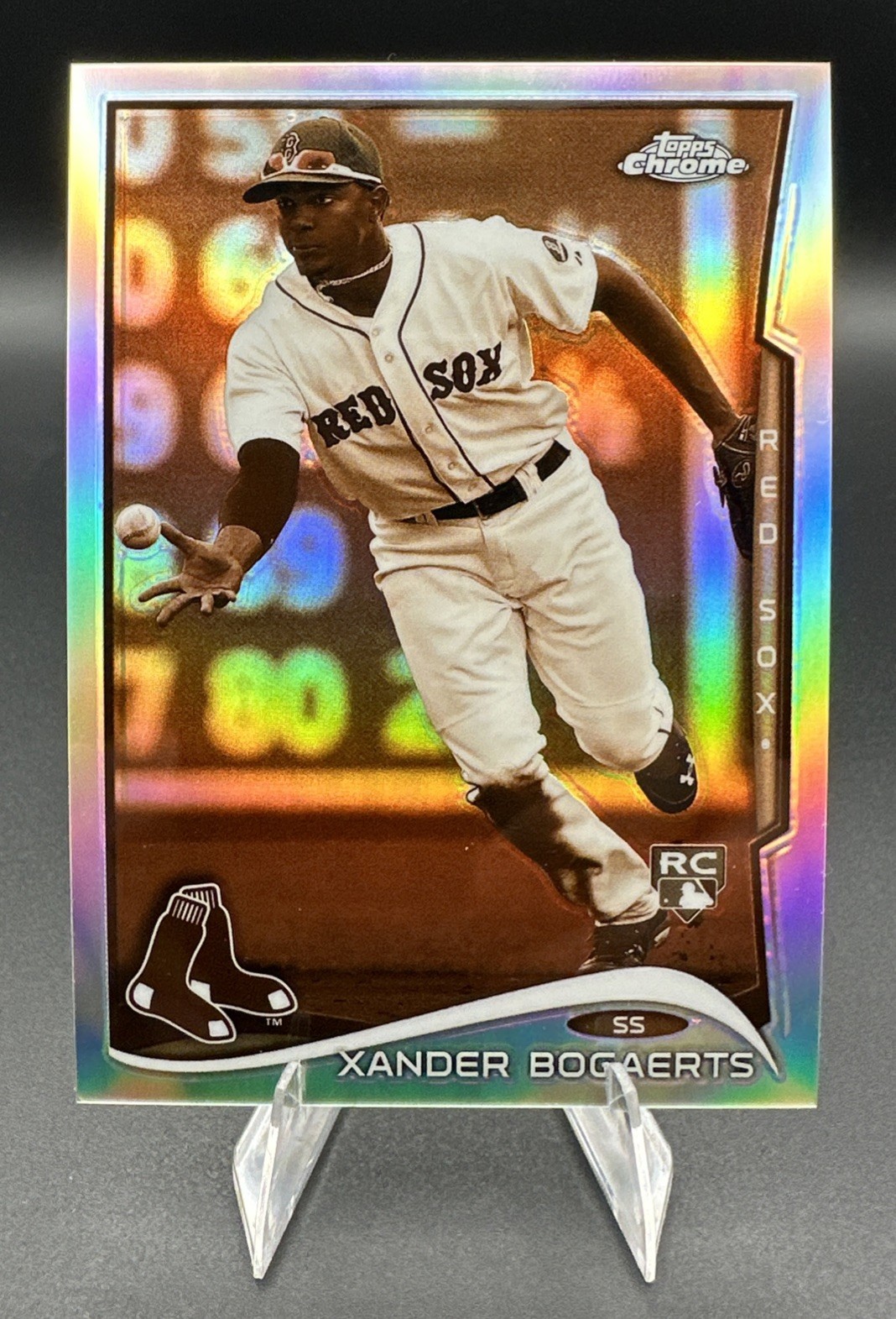 2014 Topps Chrome Xander Bogaerts #25 Sepia Refractor /75 (RC) Rookie