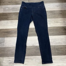 Jag Jeans Pull On High Rise Skinny Jeans Women’s Sz 10 Dark Blue Denim Stretch
