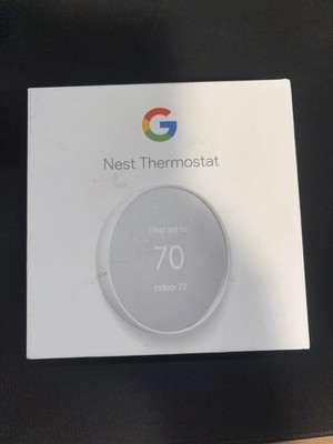 Google Nest Smart Thermostat, Snow - GA01334-US Temperature Sensor COMBO