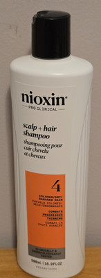 Nioxin System 4 Scalp + Hair Shampoo 16.9 oz for Colored and Dry Hair NEW