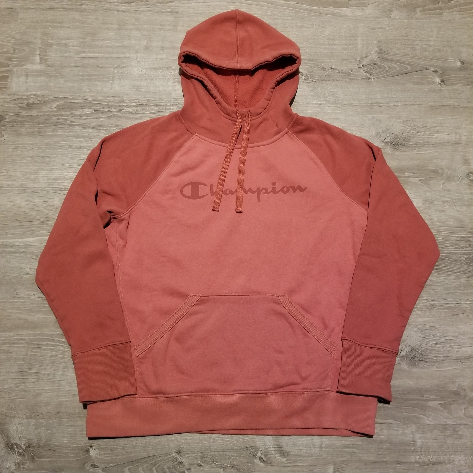 Champion Women's Sandalwood Red Fleece Hoodie Pullover Sweatshirt Size Large
