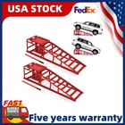 ✅11000Lbs Hydraulic Car Ramps Low Profile Portable Car Lift Ramp Garage Repair
