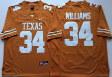 Camiseta deportiva 2 colores Ricky Williams #34 Texas Longhorns toda cosida