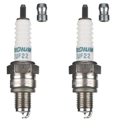 DENSO Zündkerze IUF22 Iridium 2er Set (für: Peugeot Sum-Up 125 LAEEK 10-11 )