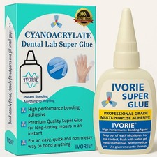 Super Glue Adhesive Instant Bonding Cyanoacrylate Acrylic - Dental Laboratory...