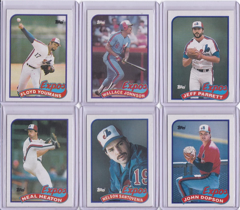 Montreal Expos 1989 Topps Baseball Team Set 29 Cards - Image 4 of 4
