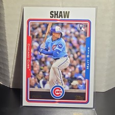 Topps 2025 Archives Rookie Matt Shaw #263 Cubs Baseball Card