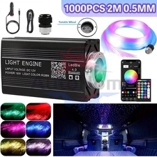 1000PC Home Car Headliner Star Light Kit Roof Twinkle Ceiling Lights Fiber Optic