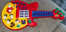 The Wiggles Play Along Musical Sing Dance Red Guitar Toy Spin Master 2003 Works