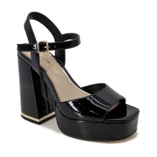 Women's Kenneth Cole New York Dolly Platform Sandals Black Patent