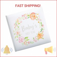 Kate  Milo Floral Baby's First Year Memory Book, Baby Milestones Photo Album, T