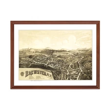 Old Map of Brewster, NY 1887 - Vintage Brewster New York Art