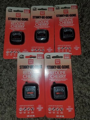 Griot's Garage Stinky Be Gone Vent Clip Air Freshener Redline Cherry 5 Count