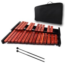ENNBOM 25 Key Wooden Glockenspiel Portable Xylophone Professional Percussion ...