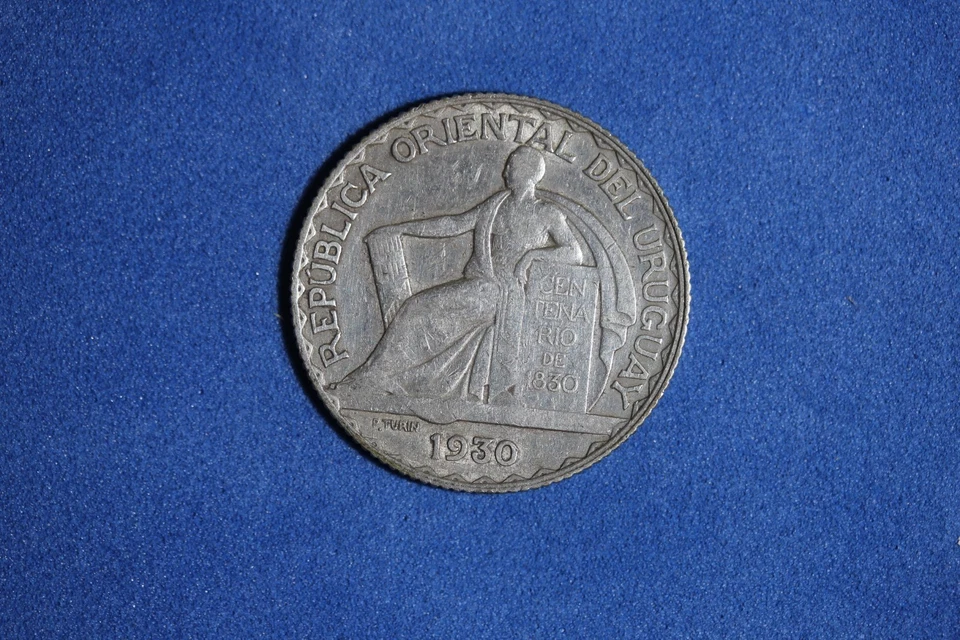 1930 Uruguay Silver 20 Centesimos #K54890 - Image 2 of 2