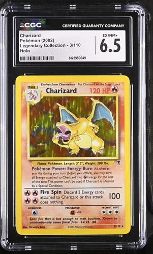 CGC 6.5 Charizard 2002 Legendary (Collection) 3/110 Holo Pokemon Card
