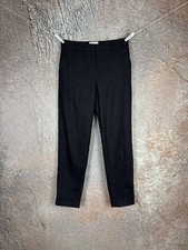 Sézane Paris Women's Wool Straight Leg Pants Size FR 34 US 2 Dark Gray Charcoal