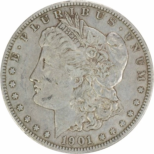 1901-S Morgan Silver Dollar VF Uncertified #625