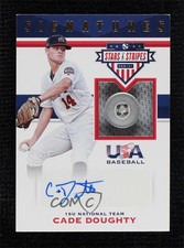 2017 Panini USA Baseball Stars & Stripes Buttons 7/8 Cade Doughty #52 Auto 1t3