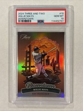 2024 Panini Three and Two Downtown Willie Mays #10 - PSA 10
