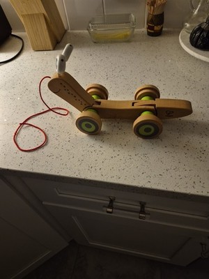 Hape Wood Pull Catapillar Toy