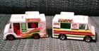 Vintage Hot Wheels Rasta Fruit & Veggie Food Truck 1983 & Pizza Truck Diecast