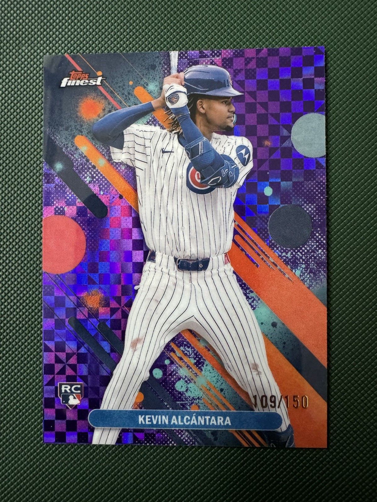 2025 Topps Finest Common Kevin Alcantara #33 Purple Checkerboard Refr /150 (RC)