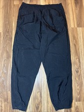 Vintage 90s Nike White Tag Swoosh Windbreaker Track Pants Mens XL Black