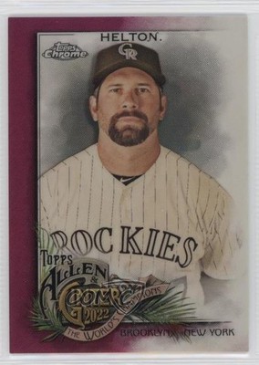 2022 Topps Allen & Ginter Chrome Magenta Refractor /199 Todd Helton #50 HOF s1i
