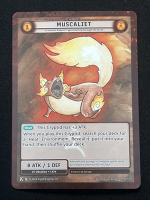 Cryptid Camp TCG Kickstarter Reverse Holo Muscaliet 099/173 NM