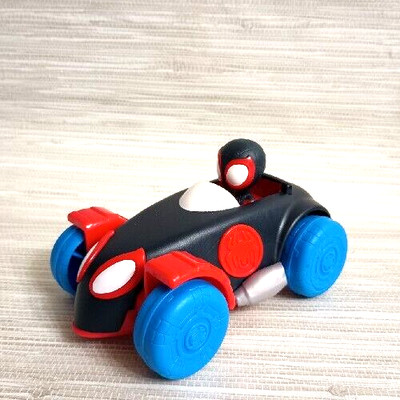 Webbed Wheelies Spidey and His Amazing Friends Black Spiderman Pull Back Car