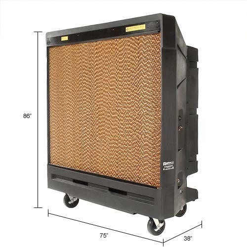 Portable Evaporative Cooler 48" Belt Drive 2 Speed 8.7 Amps