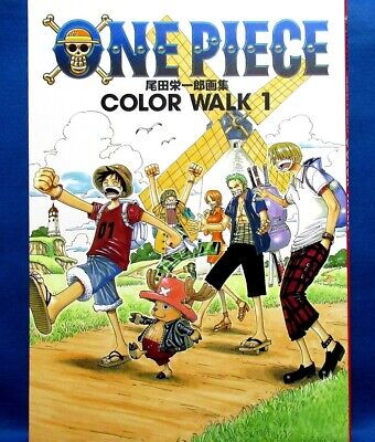 One Piece Color Walk 1 Eiichiro Oda Illustrations Japanese Anime Book Ebay