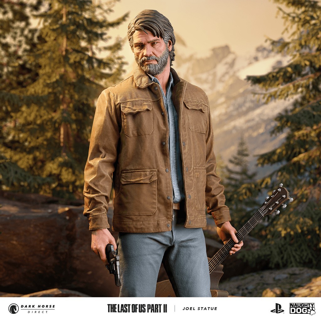Statue Joel The Last of Us Dark Horse en polyrésine pour collectionneurs de jeux vidéo
