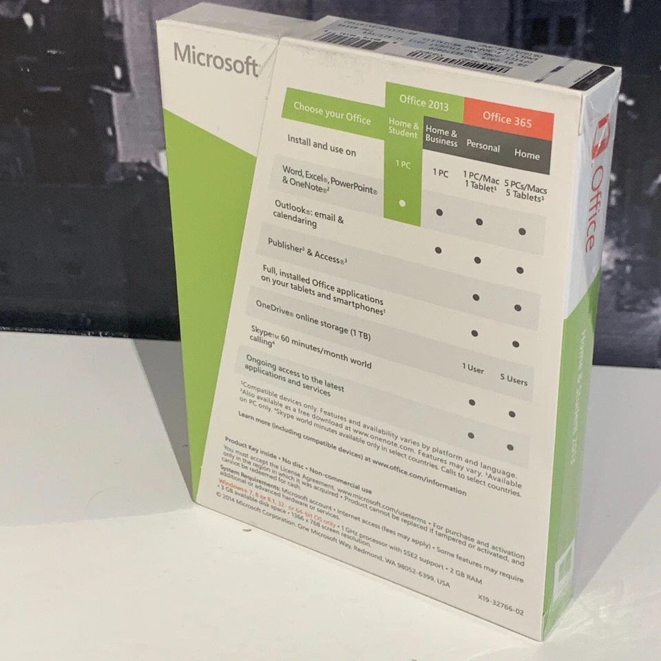 Microsoft Office 2013 Student Home Word Excel Windows 11 10 2016 2019 2021  - Image 2 of 3