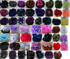 Ruffle scrunchie ideal for partywear, hair scrunchie, butterfly scrunchie.