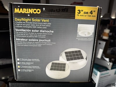 3' DAY/NIGHT SOLAR VENT - STAINLESS