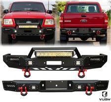 Vijay Steel Frontrear Bumper Wwinch Plateled Lights For 1998-2011 Ford Ranger