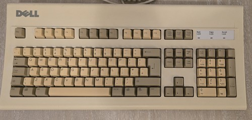 Vintage Dell AT102W Mechanical Keyboard PS/2 - GYUM90SK - Tested and Cleaned - Picture 2 of 6