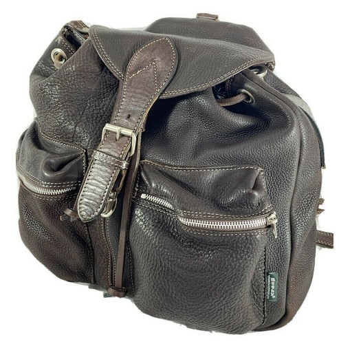 rugby leather backpack