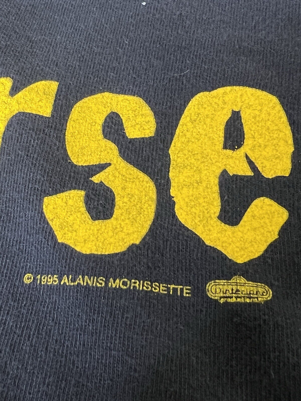 Alanis Morissette Winterland Intellectual Intercourse 1995 Vintage T-Shirt Sz XL image 3